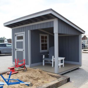 8x12 Klassic Studio shed with porch and dog door