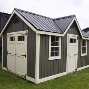10 x 16 foot chalet 60 inch double doors and 36 inch single door